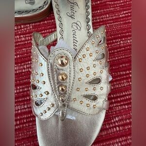 Juicy Couture butterfly sandal slides